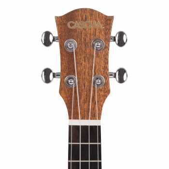 Cascha Solid Top Konzert-Ukulele Bundle -  massive fichtendecke - inkl. Gigbag, 3 Plektren, Stimmgerät und Lernheft